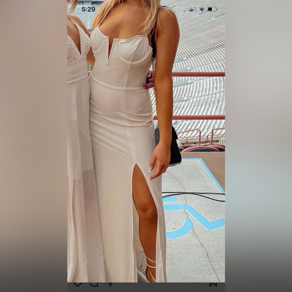 White long dress